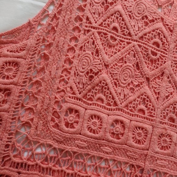 Active Festival Crochet Patterned Fringe Top L - Picture 4 of 7